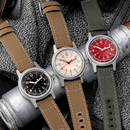 THORN Retro vojenské hodinky 36 mm s strojkem NH35A SHY-043 Sportovní hodinky Unisex Pánské a dámské Luxusní