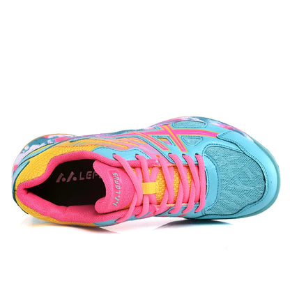 2022 new women's sneakers, men's badminton shoes, light black breathable female outdoor sports training shoes, women's athletics sports green