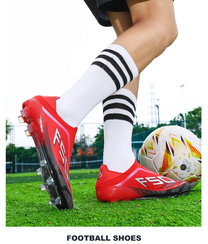 New Men Football Boots High-quality Soccer Shoes Sneakers Match Indoor Non-Slip Grass Cleats High-top Futsal Hot-selling Outdoor