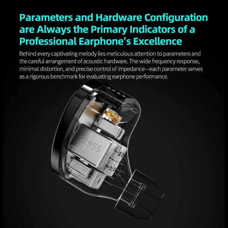 KZ Sonata 28BA HiFi Wired In-Ear Headphones, Tunable Balanced Armature Earphones for Audiophile Music, Gaming & Studio Monitoring