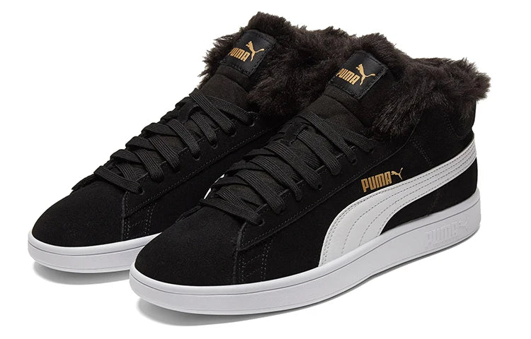 Baskets mi-hautes Puma Smash V2, chaleur, absorption des chocs, durabilité, noires 385005-01
