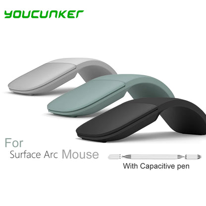 Bluetooth Arc Touch Mouse For Microsoft Surface Wireless Ergonomic Mouse Computer 3D Silent Laser Mice For Laptop PC Windows