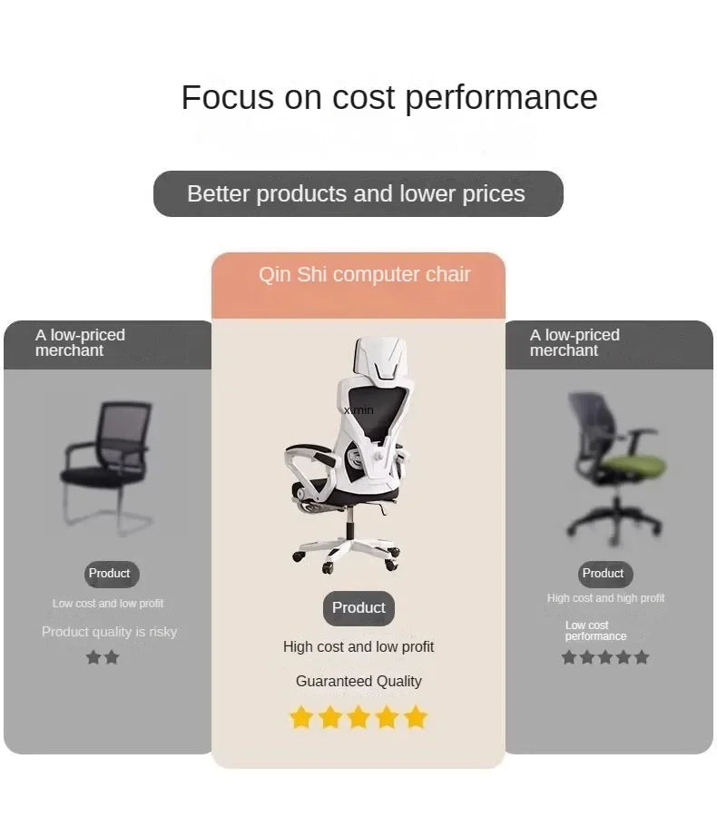 Computer Chair, Rotating Office Chair, Boss Chair, Comfortable to Lie Down, Student Bedroom, Engineering Chairs, e-sports Chairs