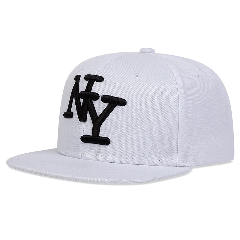 Unisex betűhímzéses hip-hop sapkák tavasz-ősz szabadtéri állítható alkalmi baseball sapkák napvédő sapka