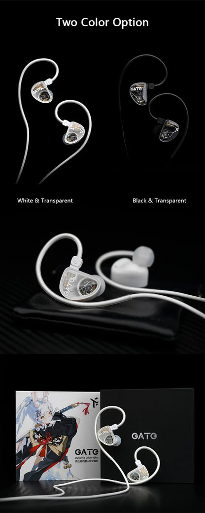 TRUTHEAR GATE Dynamic In-Ear Headphones Wired Earphones with 0.78 2-Pin Cable, HiFi Gaming Earbuds, High-Resolution Audio Monitor Earphones