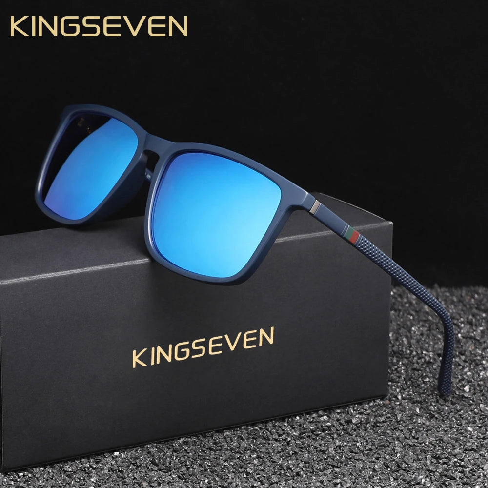 KINGSEVEN Brand Polarized Sunglasses For Men UV400 Protect Eyes Glasses For Holiday Light Weight Fishing Driving Glasses