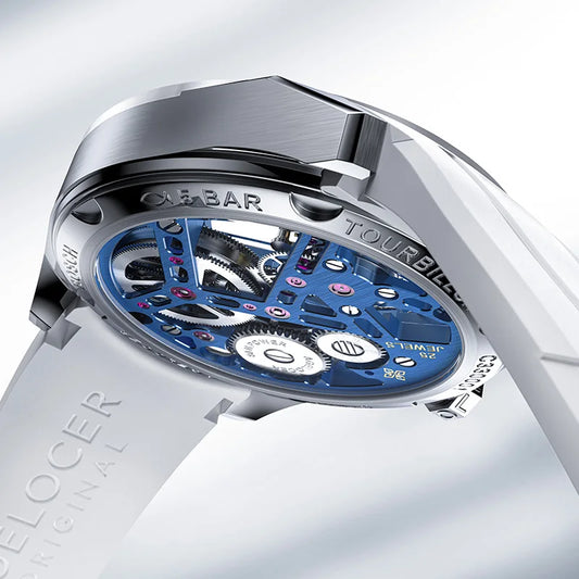 AGELOCER Original Tourbillon Ρολόι με κεραμική στεφάνη, ανδρικό, μοντέρνο, πολυτελές, σκελετοποιημένο, χειροκίνητο μηχανικό ρολόι, δώρο γενεθλίων για άνδρες