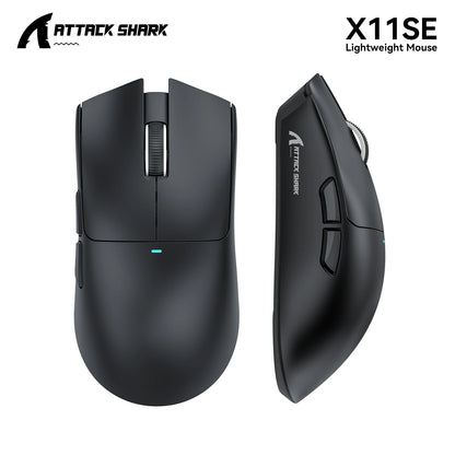 ATTACK SHARK X11 Gaming Mouse and X11 SE Wireless Mouse 22000 DPI, PAW3311 Sensor, BT/2.4G/Wired, 59g Lightweight, 2000W Clicks