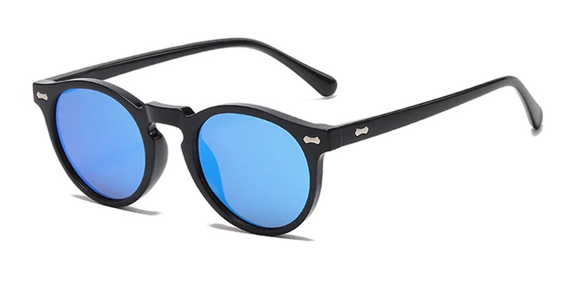 Peekaboo polarized sunglasses for men korean fashion driving round sun glasses for women uv400 green brown summer accessories