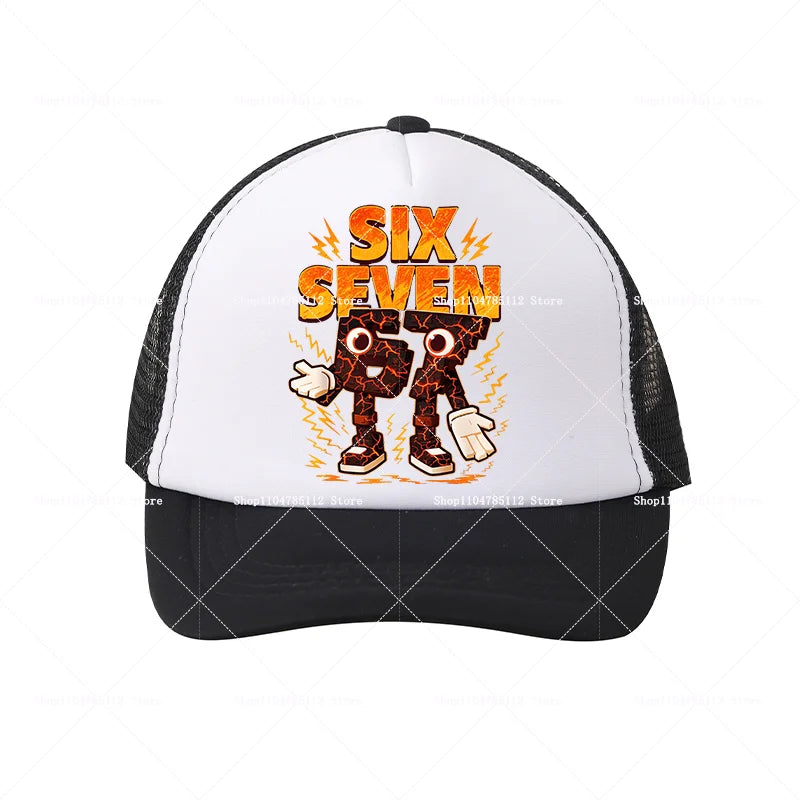 Steal A Brainrot Baseball Cap 67 Six Seven Cartoon Anime A-Z Letter Hat Boys Girls Adjustable Sport Fashion Adult Headwear Gift