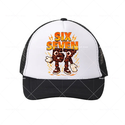 Steal A Brainrot Baseball Cap 67 Six Seven Cartoon Anime A-Z Letter Hat Boys Girls Adjustable Sport Fashion Adult Headwear Gift