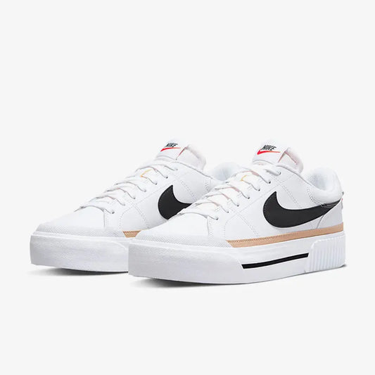Nike damesmode: comfortabele, casual sneakers met dikke zool en slijtvaste zool DM7590-100