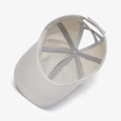 Lightweight Soft Top Baseball Cap for Women, Summer Cross Leakage Ponytail Breathable Mesh Outdoor Sun Protection Duckbill Cap
