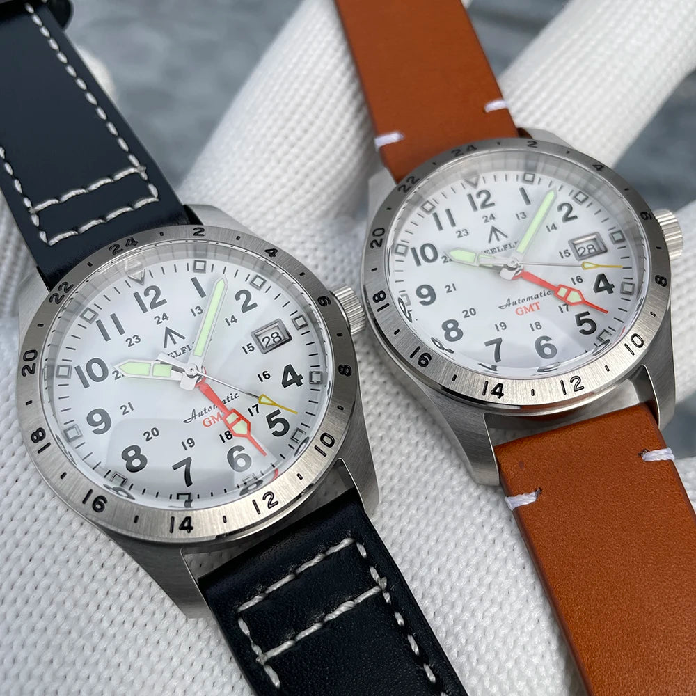 Reloj de pulsera mecánico STEELFLIER Official SF792 GMT con movimiento NH34, luminiscencia Super BGW9 C3, impermeable 200M, reloj de buceo de lujo para hombre