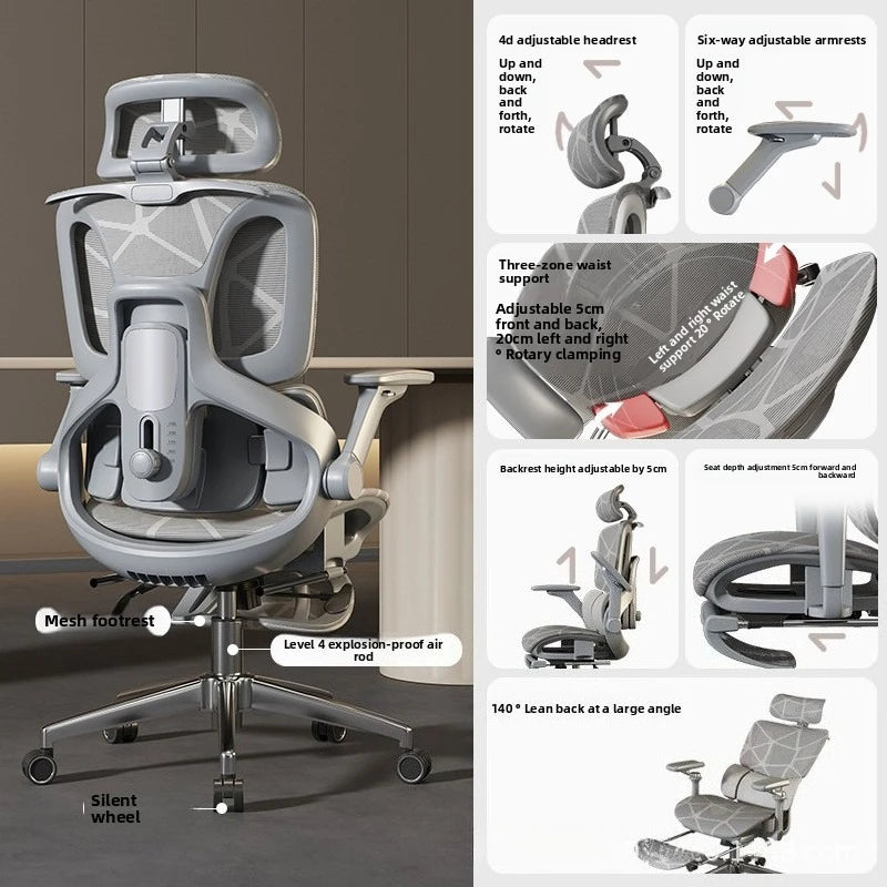 Air Titan Full Mesh Office Computer Gaming Ergonomic Three Zone Lumbar Support Student Desk Chair with Good Ventilation Design