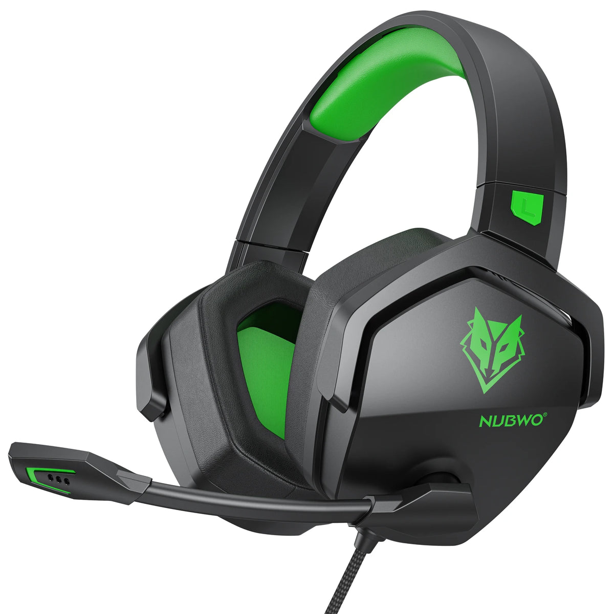 Casque de jeu NUBWO N16 – Micro antibruit, son stéréo et casque de jeu au design confortable pour PS5, PS4, Xbox One