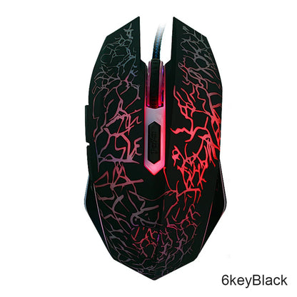 2400 DPI USB Wired Gaming Mouse LED Backlit Professional Gamer Mice Ergonomic Computer Mouse for PC Laptop Macbook