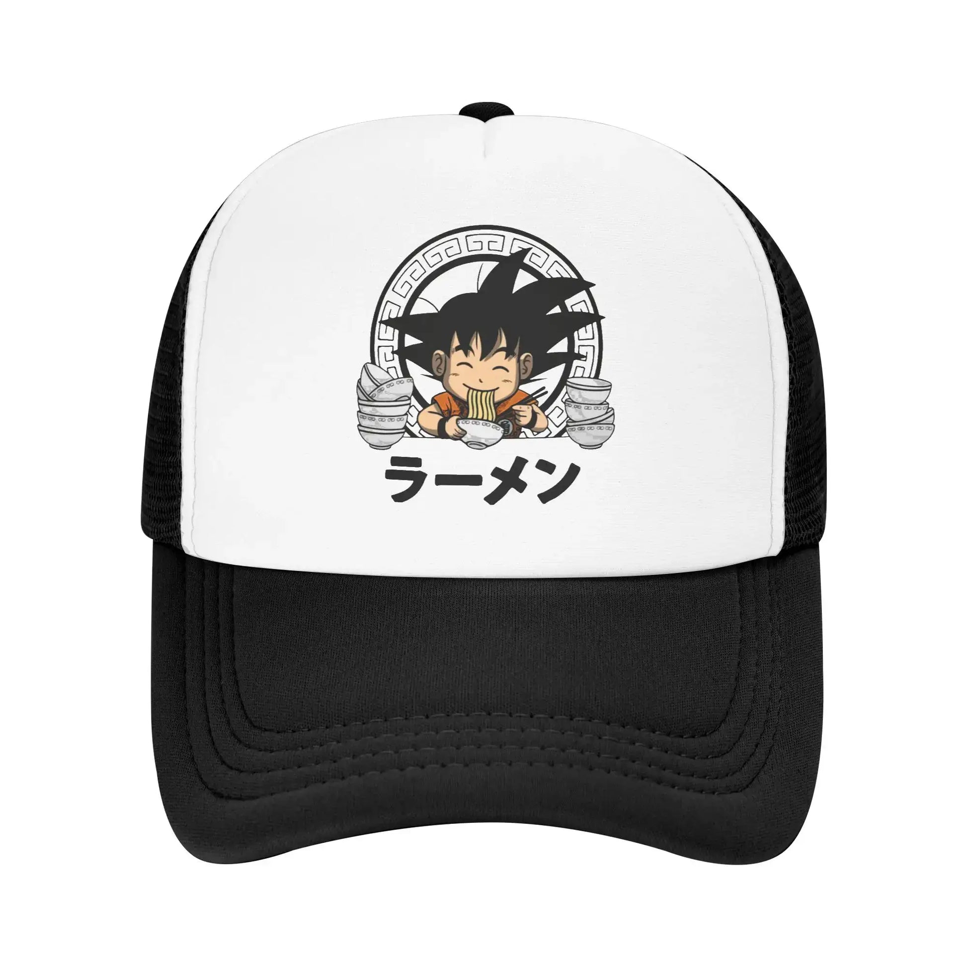 Goku Kid Ramen Dragon Ball Trucker Hat Men Women Vintage Anime Manga Hats Sports Cap Adjustable Polyester Baseball Caps Summer, Produit gaming premium Fraquane