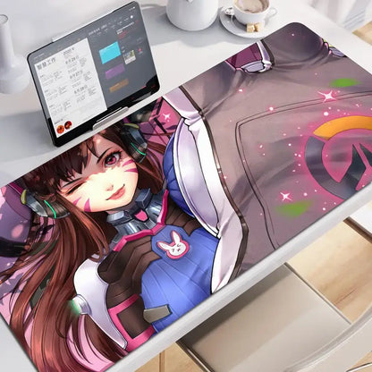 Anime Gaming Girl Overwatch Large Mouse Pad 900x400 Laptop Office Rubber Soft Desk Mat Computer Keyboard HD Print Mousepad Xxl