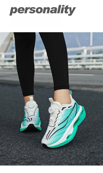 New Men's and Women's Running Shoes Breathable Racing Sports Shoes Carbon Cushion Lightweight Men's Jogging Training Shoes