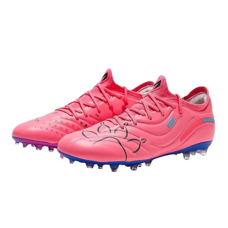 Kelme High-End Football Shoes Short Nail Anti-Slip Football Boots Artificial Grass Cushioning Training MG Football Shoes