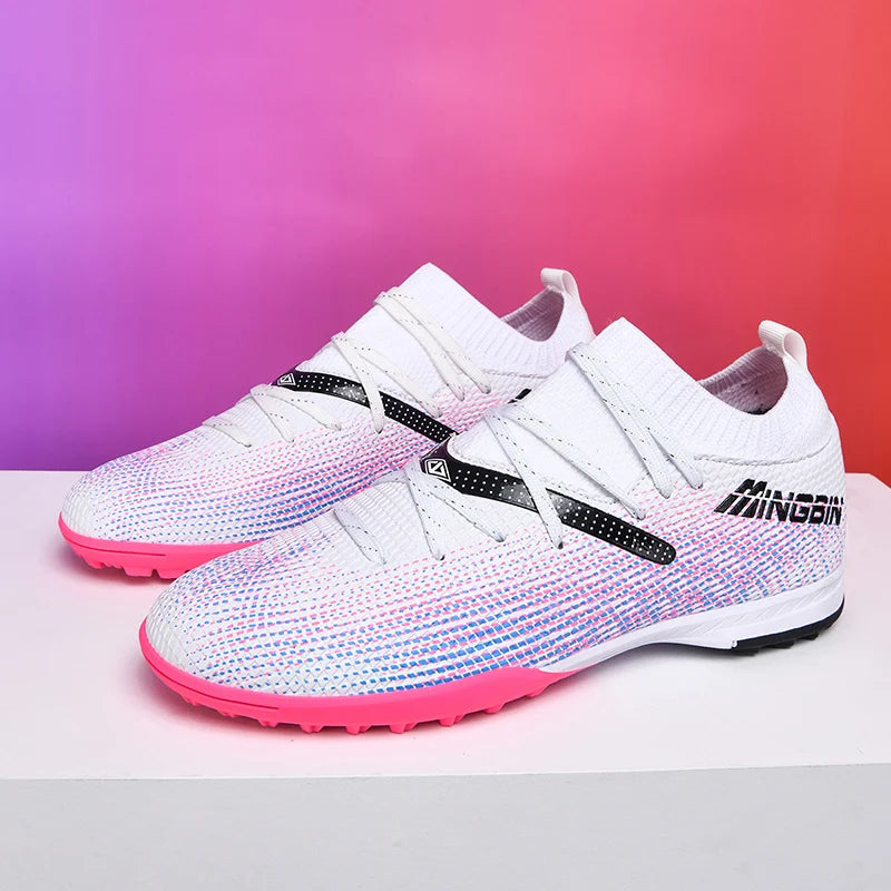 Chaussures de football en mesh respirant pour hommes, crampons de football professionnels, chaussures de football pour jeunes, antidérapantes, baskets pour hommes, Society Chuteira