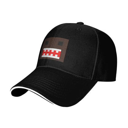 PIXEL Domo Kun Doll Face Sandwich Caps Men Women Hip-Hop,Baseball Caps Cute Funny Adjustable Fishing All seasons Hat
