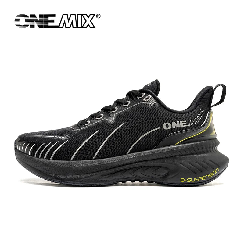 ONEMIX Νέα Παπούτσια Τρεξίματος με Αντικραδασμική Προστασία για Άνδρες, Κατάλληλα για Βαρείς Δρομείς, Δέσιμο με Κορδόνια, Αθλητικά Γυναικεία, Αντιολισθητικά Outdoor Sneakers για Άνδρες