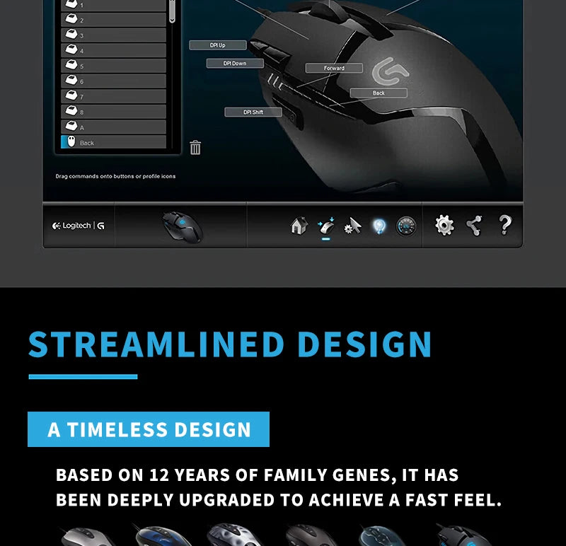 Logitech (G) G402 Gaming Mouse Wired Mouse E-sports Mechanical Macro Programming Mouse CSGO Chicken Dinner Computer Competitive
