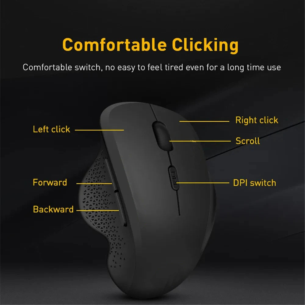 Wireless Mouse Rechargeable Bluetooth Mouse 4000DPI Silent Mice 2.4G USB Gaming Receiver for MacBook PC Laptop Accessories