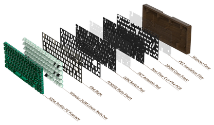 Womier WD75 QMK/VIA Gaming-Tastatur aus Holz, 8000mAh, kabellose mechanische Custom-RGB-Tastatur mit Tri-Mode und Hot-Swap-Funktion
