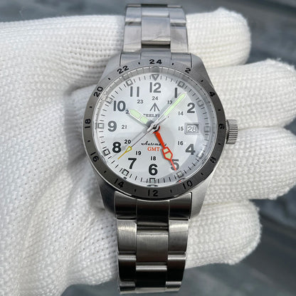 Reloj de pulsera mecánico STEELFLIER Official SF792 GMT con movimiento NH34, luminiscencia Super BGW9 C3, impermeable 200M, reloj de buceo de lujo para hombre