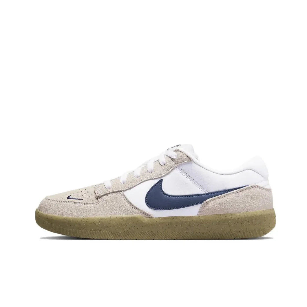 Nike SB Force 58 Padded Breathable Durable Premium Low-Top Skate Shoes Unisex Grey White Blue CZ2959-100