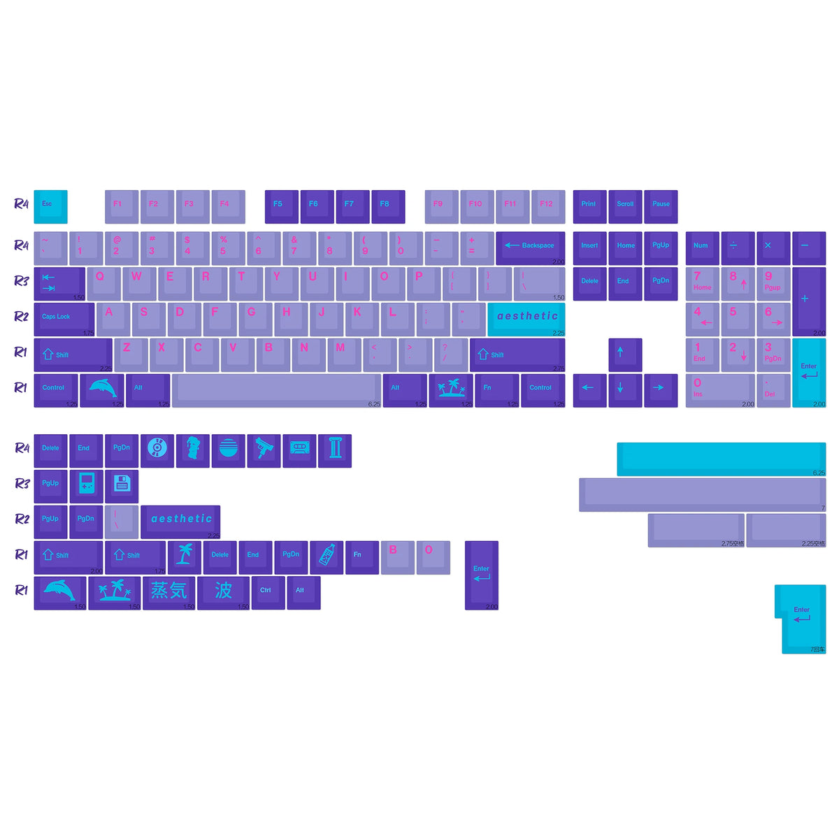 KBDiy GMK Red Dragon Keycaps PBT 143 Keys Set Retro Alice ISO Cherry Profile KeyCap For Custom DIY 60 Mechanical Keyboard Gaming