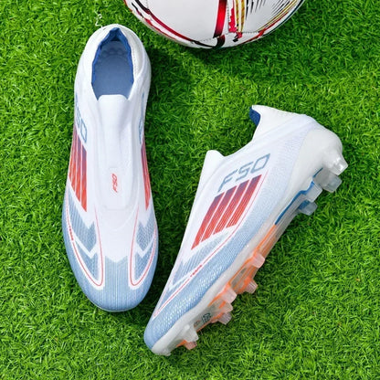 Nouvelles chaussures de football pour hommes, crampons longs antidérapants pour adultes, chaussures de sport pour garçons, crampons d'entraînement en plein air, respirantes et confortables