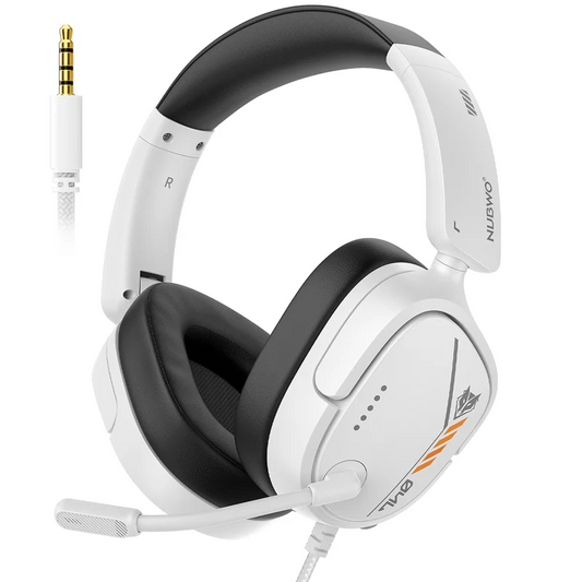 NUBWO HG04L Casque Gaming pour Jeux et Travail, Micro Unidirectionnel Clair, 250g Léger, Prise 3.5mm pour PS5 PS4 Xbox X|S Switch