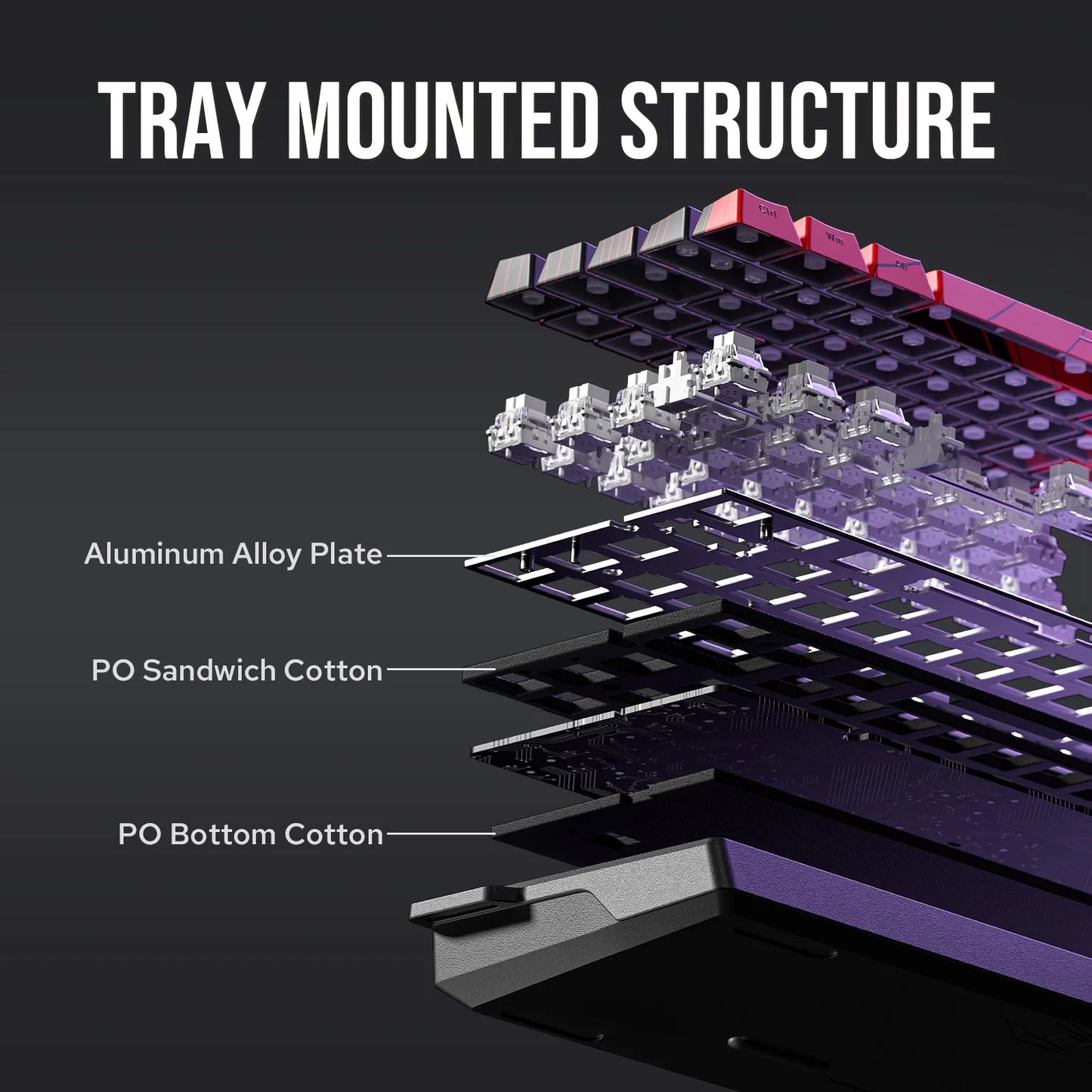 AULA WIN60 HE/WIN60 HE MAX 60% Tastiera meccanica cablata con struttura Tray-Mount hot-swap e switch magnetici Hall Effect