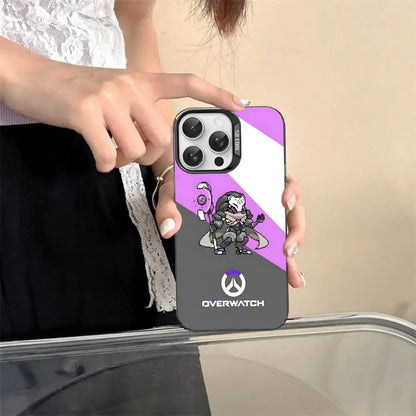 Game O-Overwatch Pixel Style Phone Case For IPhone 17 16 15 14 13 12 11 Pro MAX Matte Shockproof Back Anti Fall Matte Cover