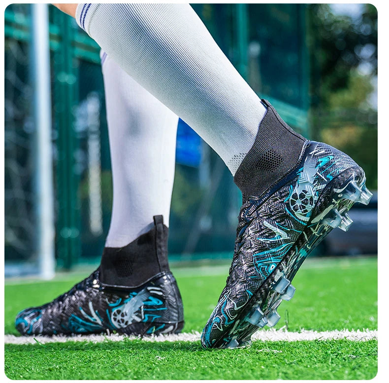 Men Professional Football Shoes Society Cleats Soccer Shoes Original Indoor Football Field Boots Grass Training TF/FG Sneaker