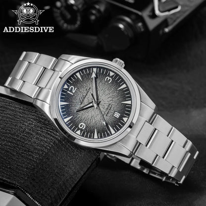 ADDIESDIVE AD2508 Man Diving Watch Luminous 100M Waterproof 316L Stainless Steel 8215 Movement Automatic Mechanical Watch