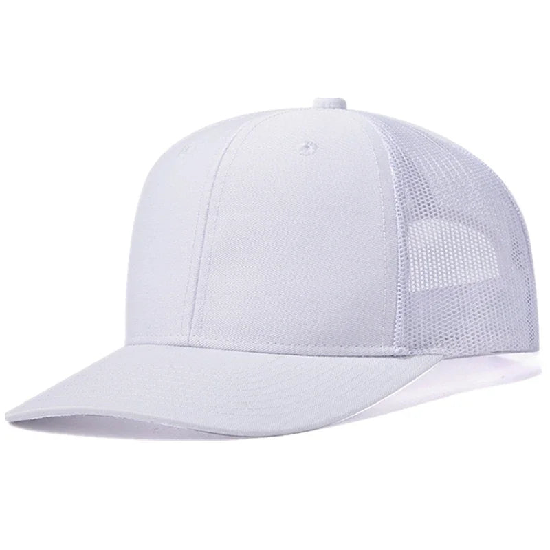 Hot Sale Unisex Cap Slight Curved Brim Style Trucker Hat  Men & Women Casual Outdoor Breathable Summer Cap