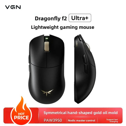VGN Dragonfly F2 ProMax/Ultra Esports Gaming Mouse 42000DPI 0.125ms For CS:GO Latency Wired/Wireless Dual 8K 3-Mode PAW3395/3950