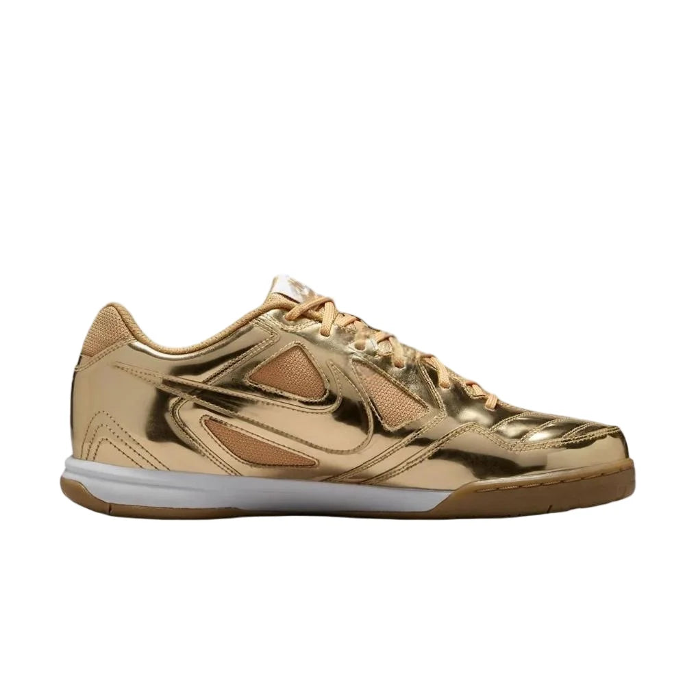Nike Gato Series LV8 Soft, Slip-Resistant, Durable, Versatile Soccer Shoes Gold Unisex IB3566700
