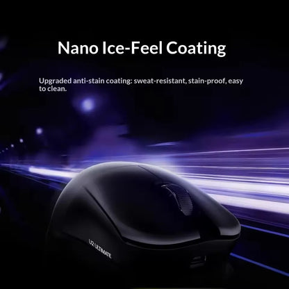 NEW ATK U2 V2 Mini Ultimate Wireless Gaming Mouse Tri-model Lightweight PAW3950 Ultra 8KHz 500mAh Custom Ergonomic E-sports Mouse
