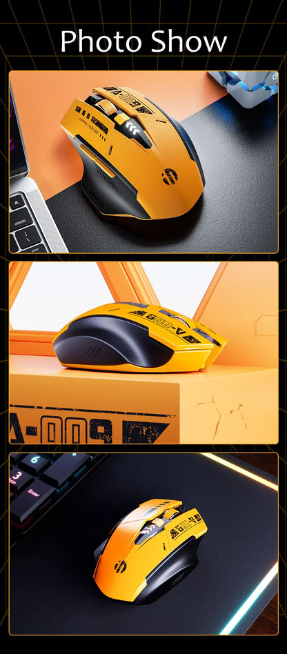 High Quality Inphic A9 200-2400dpi Bluetooth 5.0 Mouse Silent Charging Mechanical Feel Wireless Mouse for Tablet gaming mouse