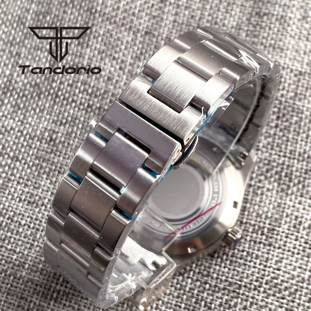 Tandorio 39 mm – męski zegarek automatyczny typu pilot nurkowy, mechanizm NH35/PT5000/Miyota8215, szafirowe szkło AR, wodoodporność 20 barów, świecące wskaźniki