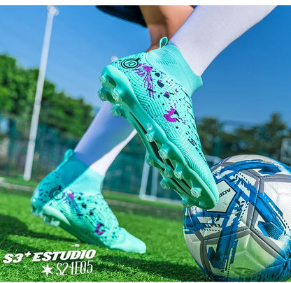 Botas de fútbol de alta calidad para hombre, zapatillas de fútbol para niños y adolescentes, botas de fútbol para niños, zapatillas deportivas unisex de fútbol