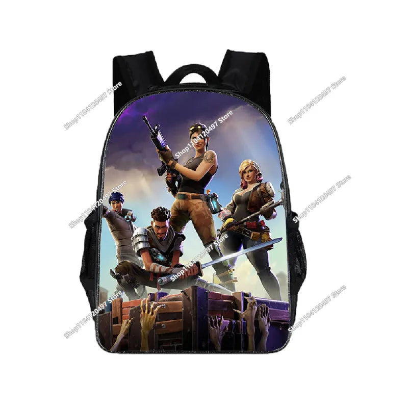 Fortnites SchoolBags Boys Girls Backpacks Large-capacity Knapsack High-quality Bookbags Fortress Night Figure Laptop Bag Gift