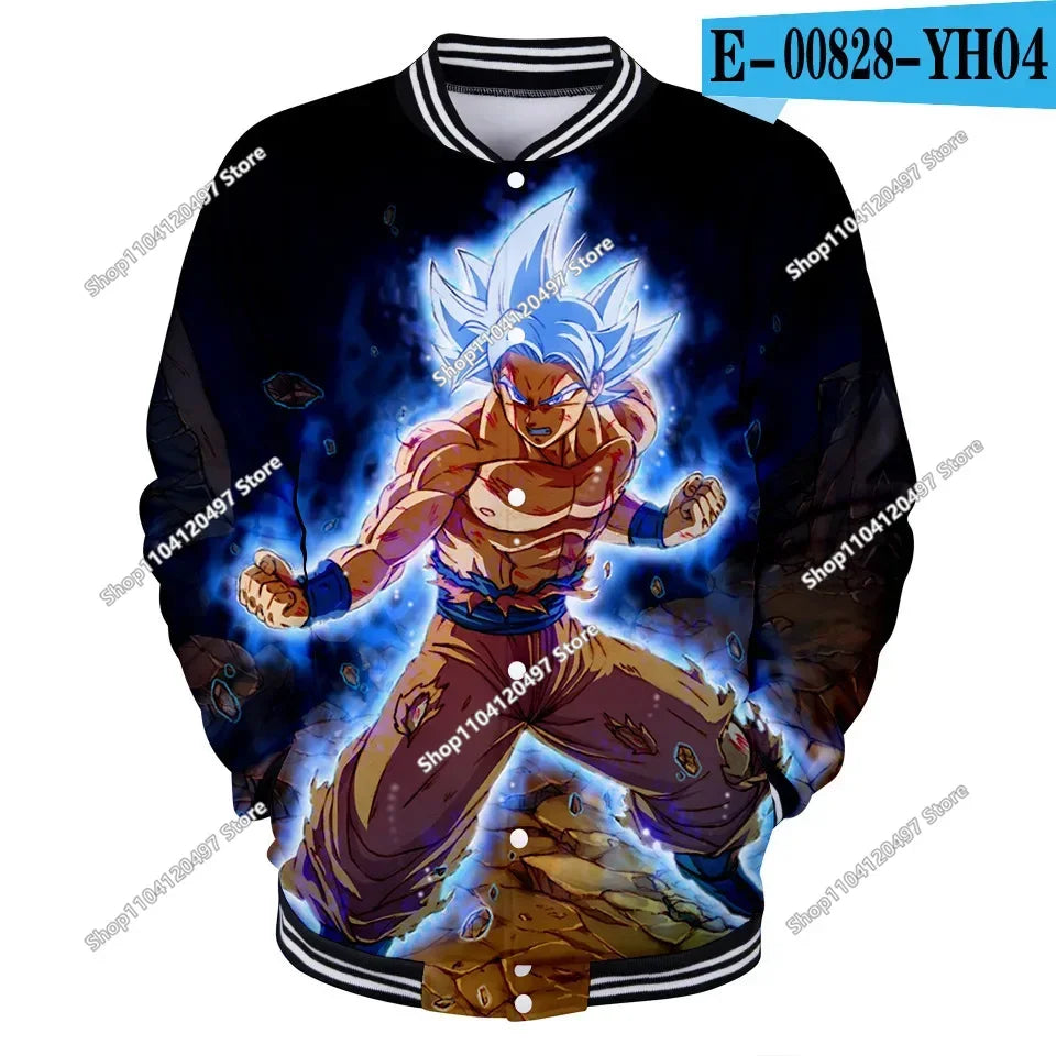 Dragon Ball Streetwear – baseballová uniforma pro muže a ženy, Son Goku, kostýmy pro dospělé, bundy, jarní a podzimní kabáty, svetry, mikiny, dárky