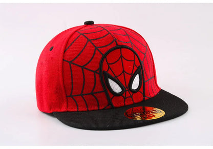 Anime Cartoon Spiderman Hats for Kids Toddler Baby Baseball Cap Spring Summer Children's Snapback Hip Hop Adjustable Caps